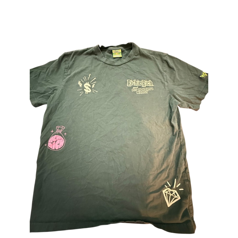 Shoe Palace Richie Rich His Wonderful Wallet Graphic T-Shirt Mens Large Green